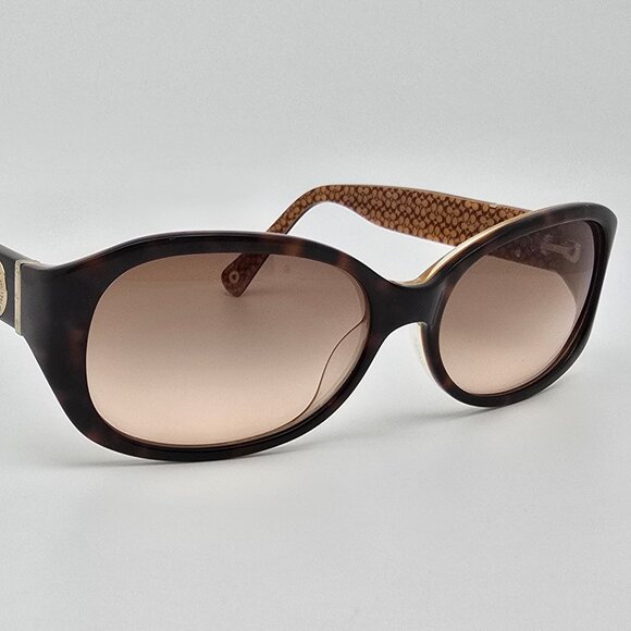 Coach Anna S439 Tortoise Gold Frame Light Brown Gradient Lens Sunglasses 54mm - Picture 6 of 12